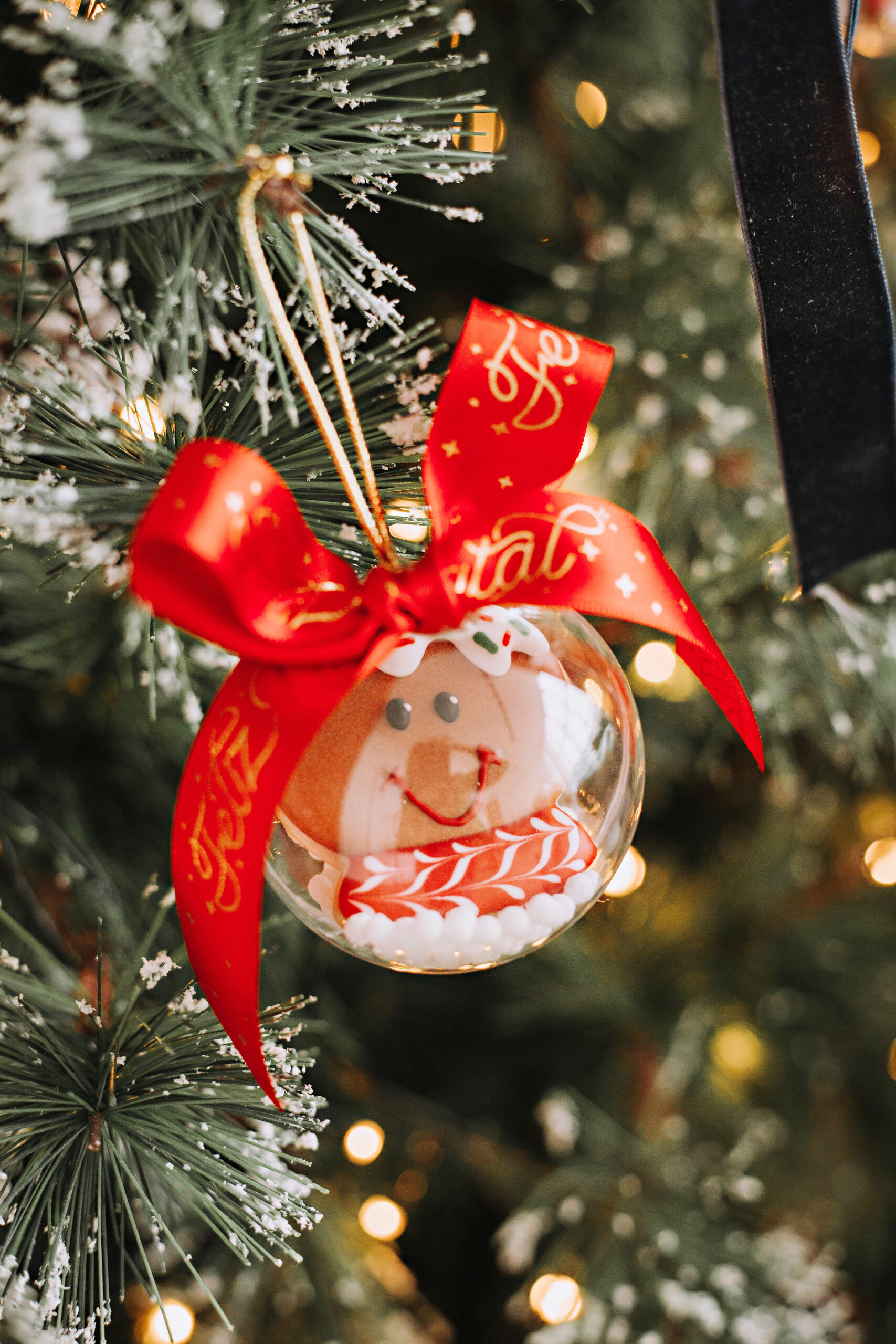 Bola de Natal Ginger Rosto